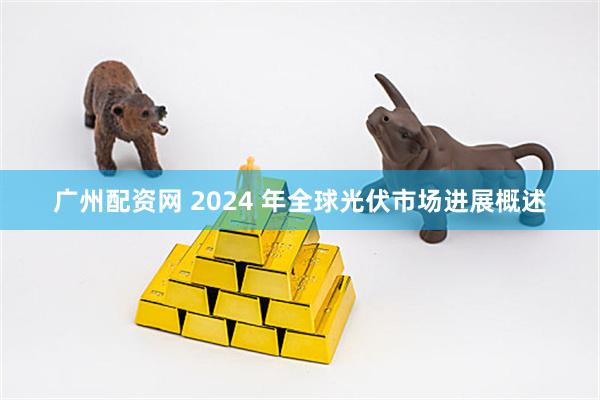 广州配资网 2024 年全球光伏市场进展概述