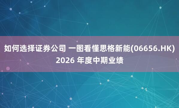 如何选择证券公司 一图看懂思格新能(06656.HK)2026 年度中期业绩